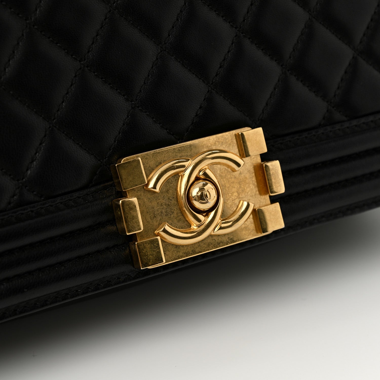 Chanel Lambskin Quilted New Medium Boy Flap Black 11 of 13