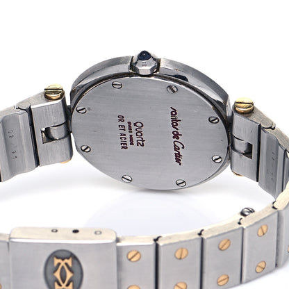 Cartier Stainless Steel 18K Yellow Gold 27mm Santos De Cartier Vendome Quartz Watch 4 of 4