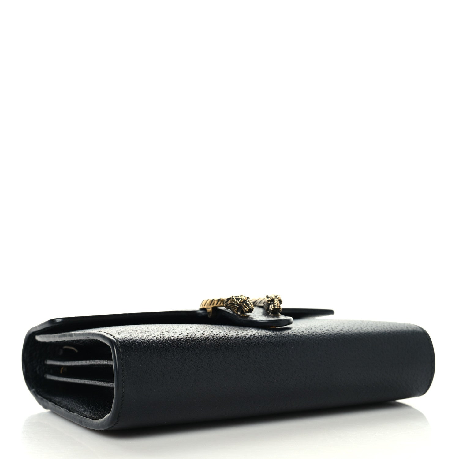 Gucci Calfskin Web Mini Dionysus Chain Wallet Black 4 of 10