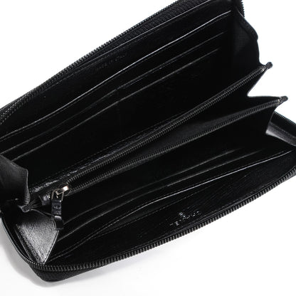 Chanel Calfskin Quilted Boy Zip Around Wallet Black 8 of 8