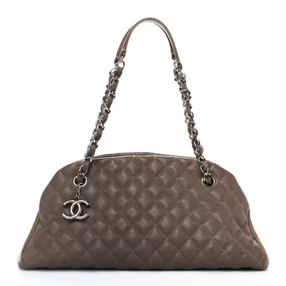 Chanel Metallic Caviar Quilted Medium Just Mademoiselle Beige 1 of 10