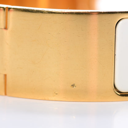 Hermes Enamel Wide Clic Clac H Bracelet PM Craie 7 of 9