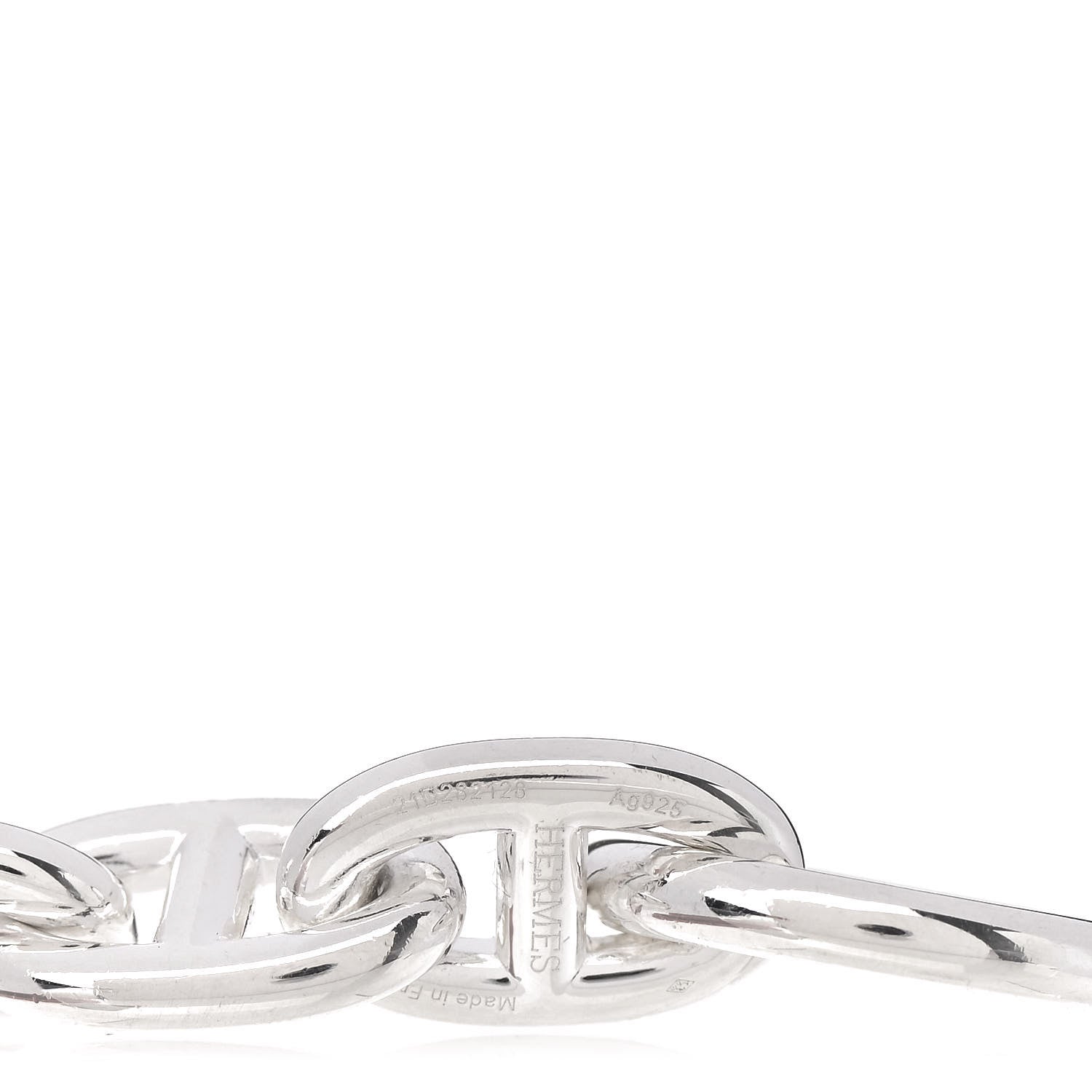 Hermes Sterling Silver MM Chaine d'Ancre Bracelet 3 of 4