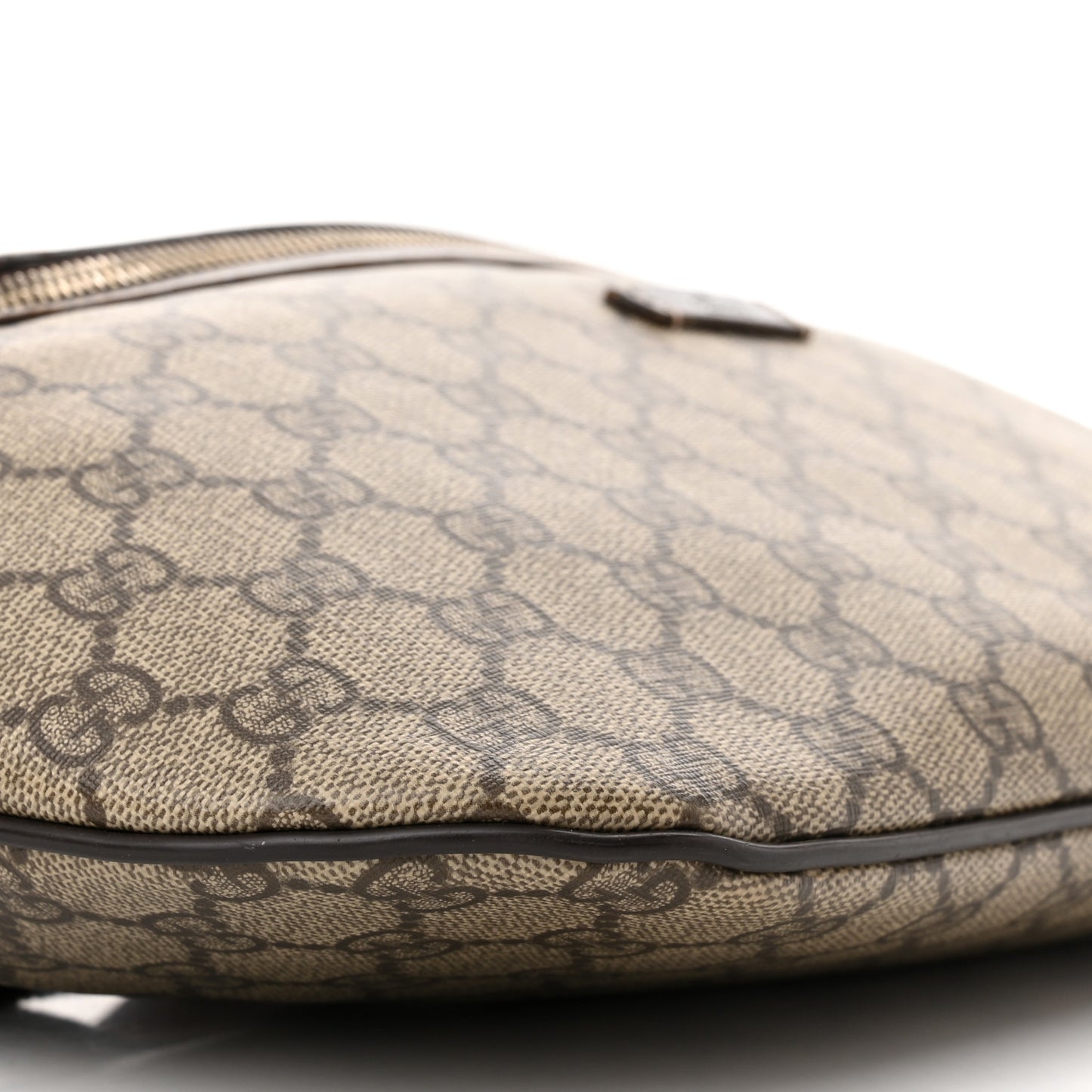 GG Supreme Monogram Belt Bag Dark Brown