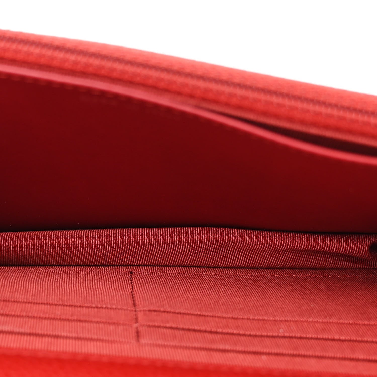 Chanel Caviar Quilted Wallet On Chain WOC Red 4 of 11
