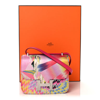 Hermes Swift Silk Marble Printed Constance 18 Rose Azalee Rose Mexico 20 of 20