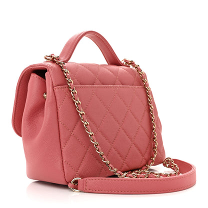 Chanel Caviar Quilted Small Business Affinity Flap Dark Pink 3 of 14