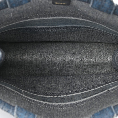 Christian Dior Oblique Denim Book Tote Denim Blue 5 of 8