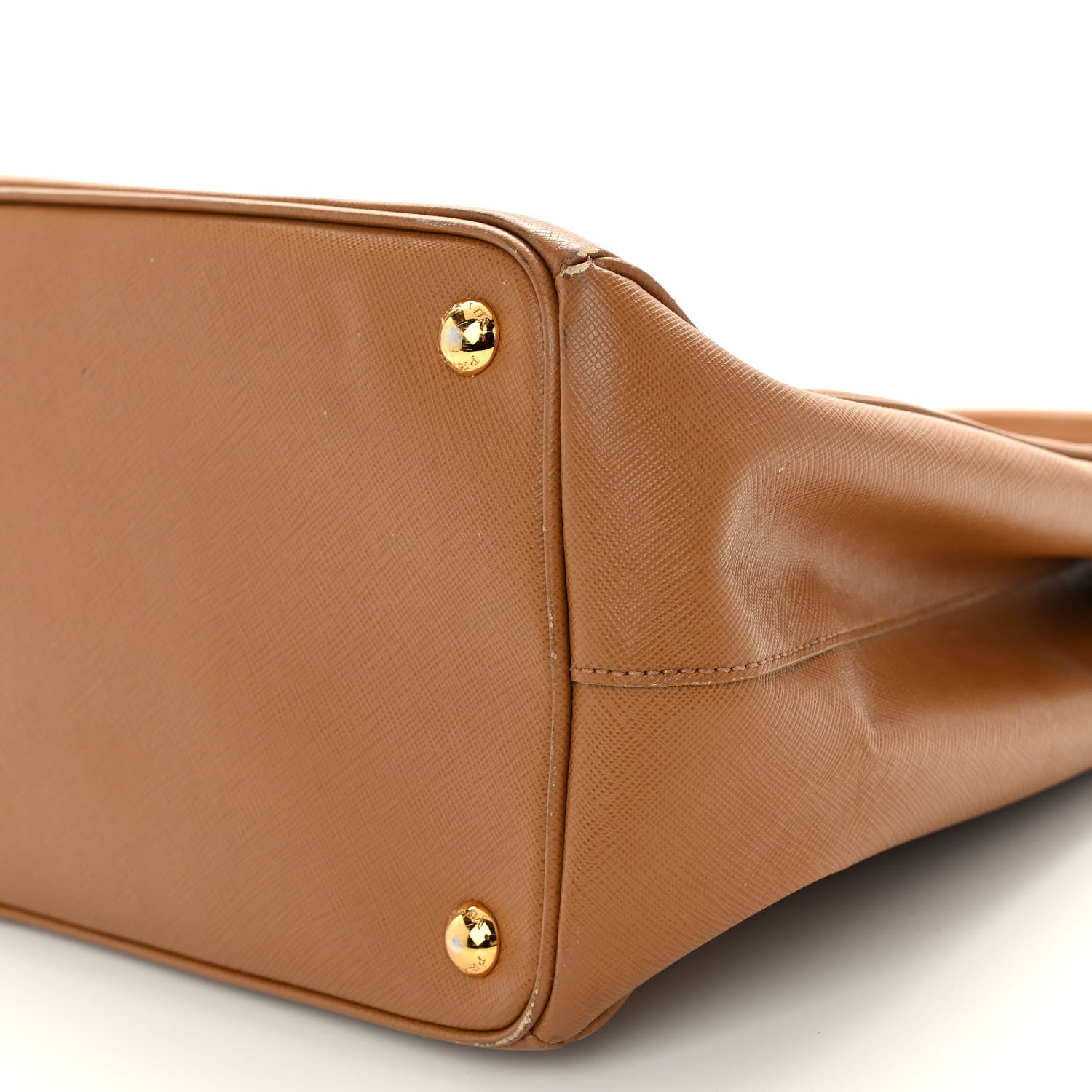 Prada Saffiano Large Galleria Double Zip Tote Caramel 9 of 13