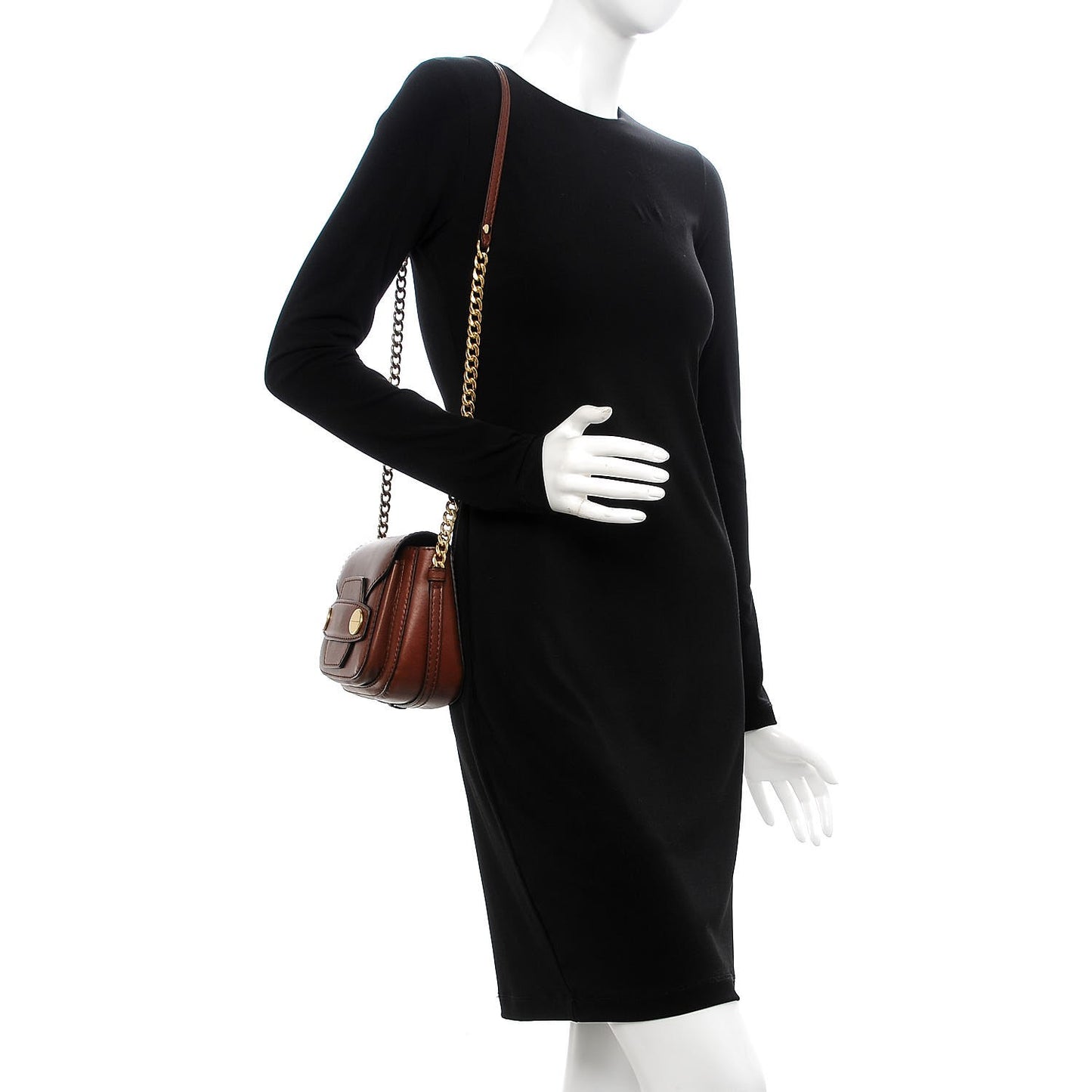 Eco Alter Nappa Popper Shoulder Bag Brick