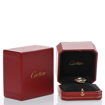 Cartier 18K Pink Yellow White Gold Small Trinity Ring 49 4.75 7 of 7