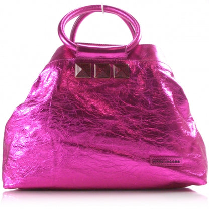 Marc Jacobs Metallic Fuchsia Crinkled Cruise Tote 1 of 10