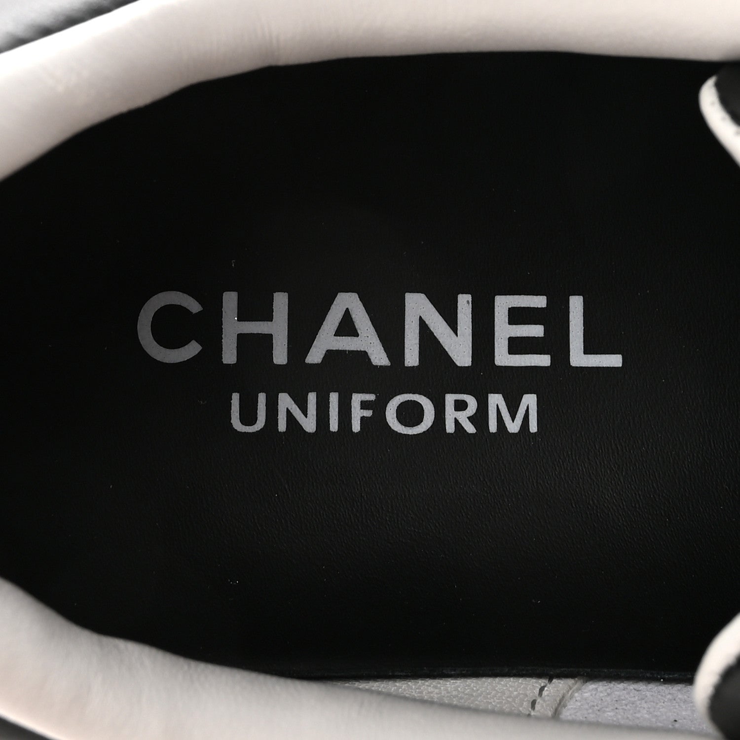 Chanel Calfskin CC Womens Sneakers 37 Black 8 of 10