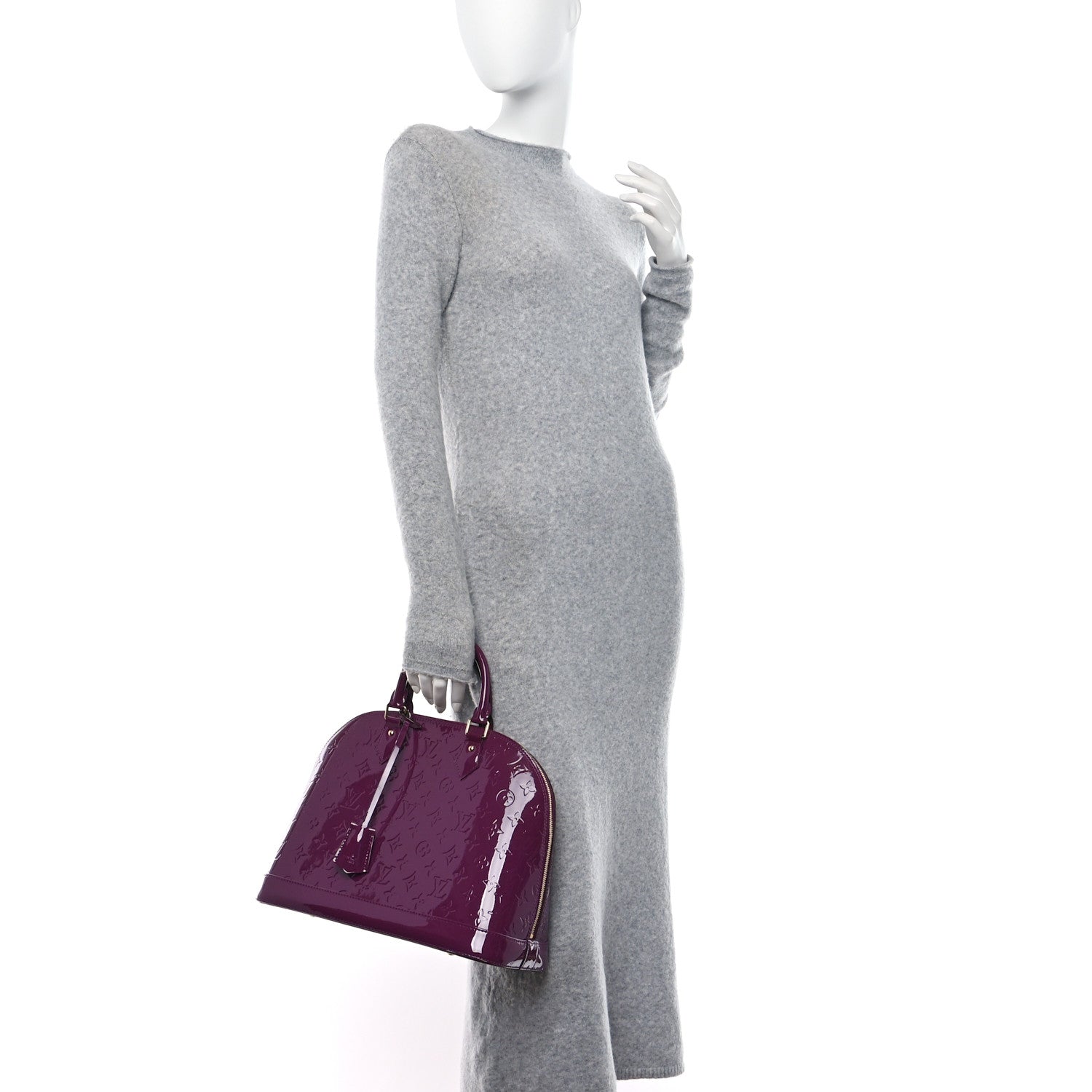 Louis Vuitton Vernis Alma MM Amethyste 3 of 17