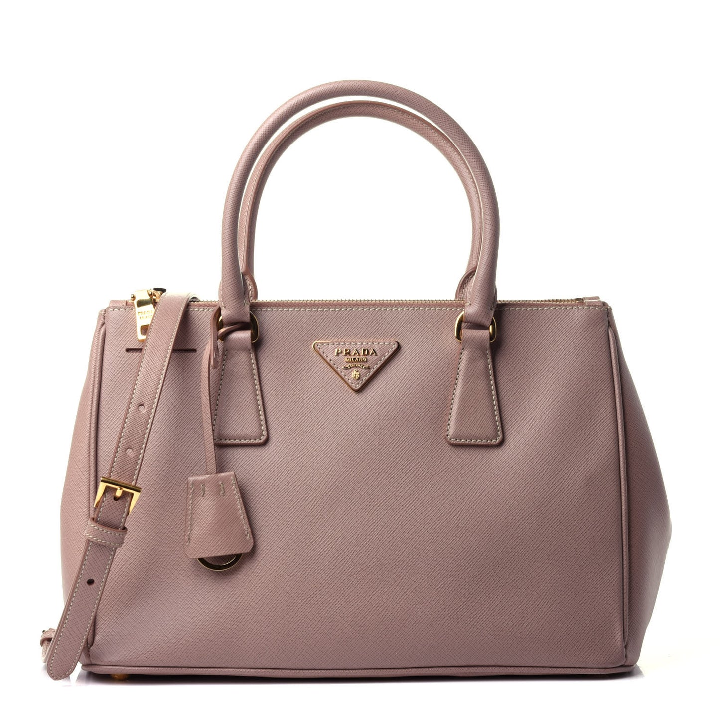 Saffiano Small Galleria Double Zip Tote Cammeo