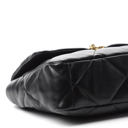 Chanel Lambskin Quilted Large Chanel 19 Flap Black 6 of 10