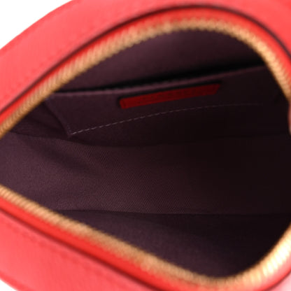 Versace Calfskin La Medusa Round Camera Bag Red 5 of 9
