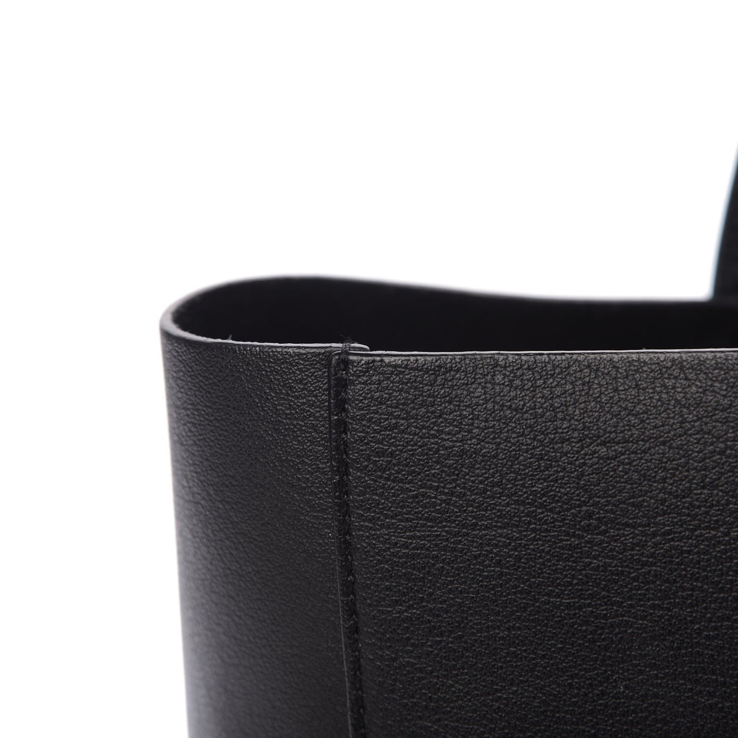 Calfskin Large Shopping Tote Black