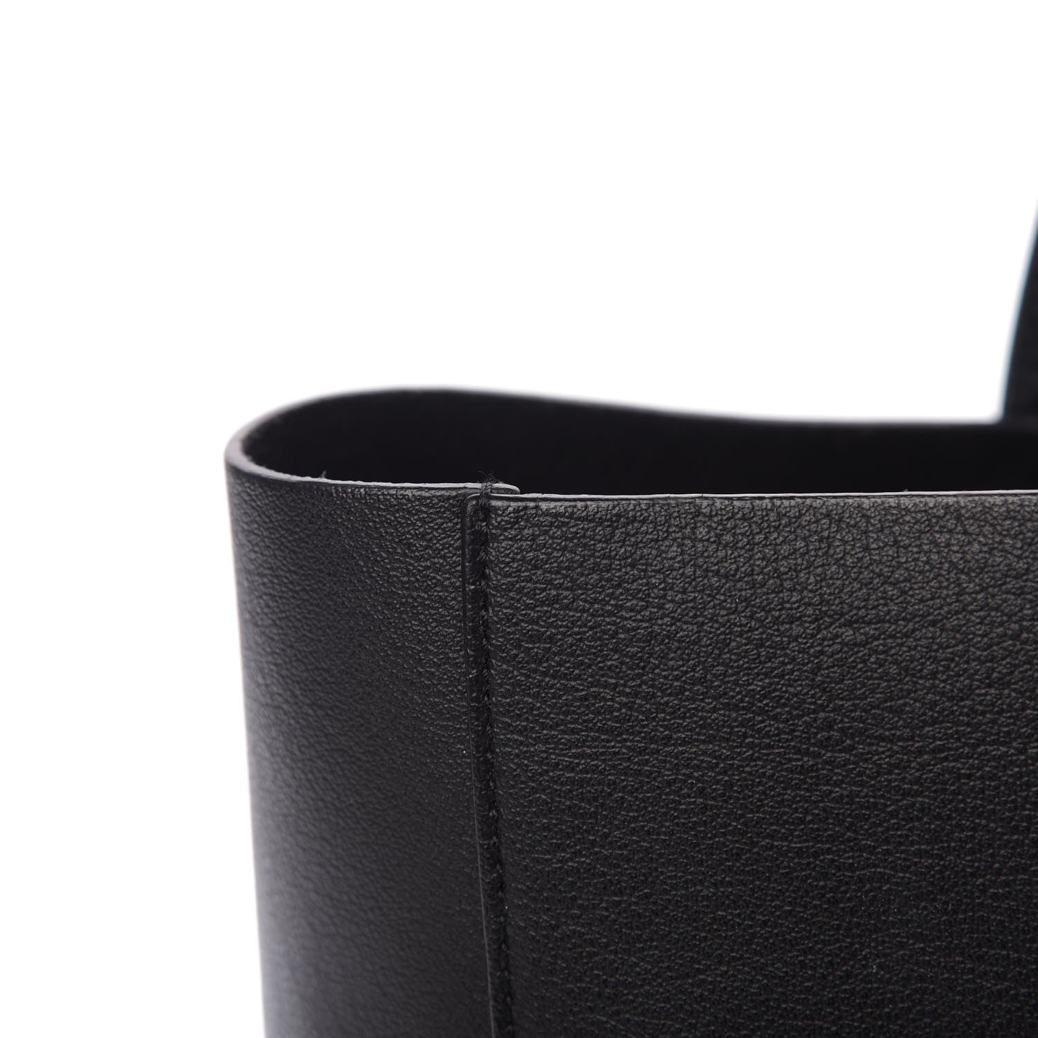 Saint Laurent Calfskin Large Shopping Tote Black 10 of 11