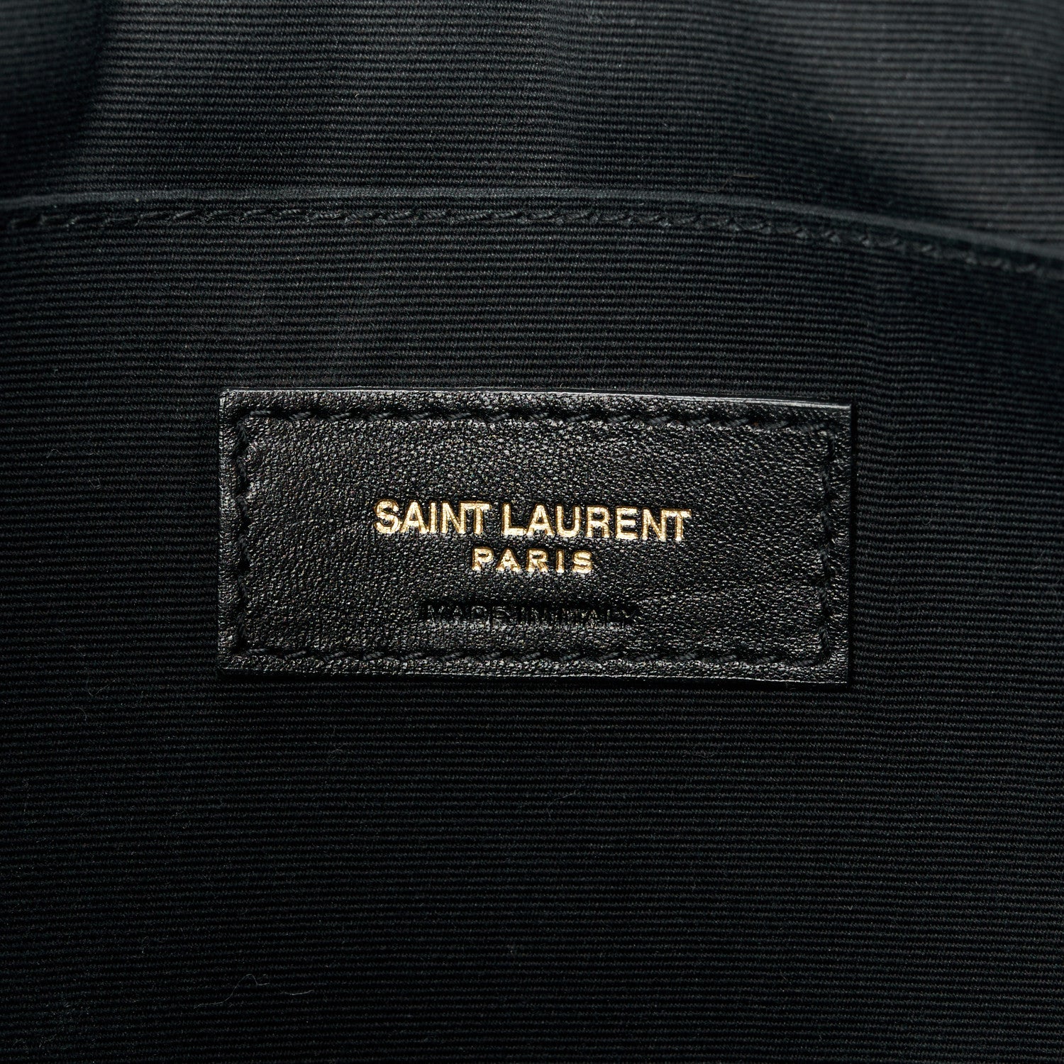 Saint Laurent Calfskin Matelasse Chevron Monogram Document Holder Black 6 of 8