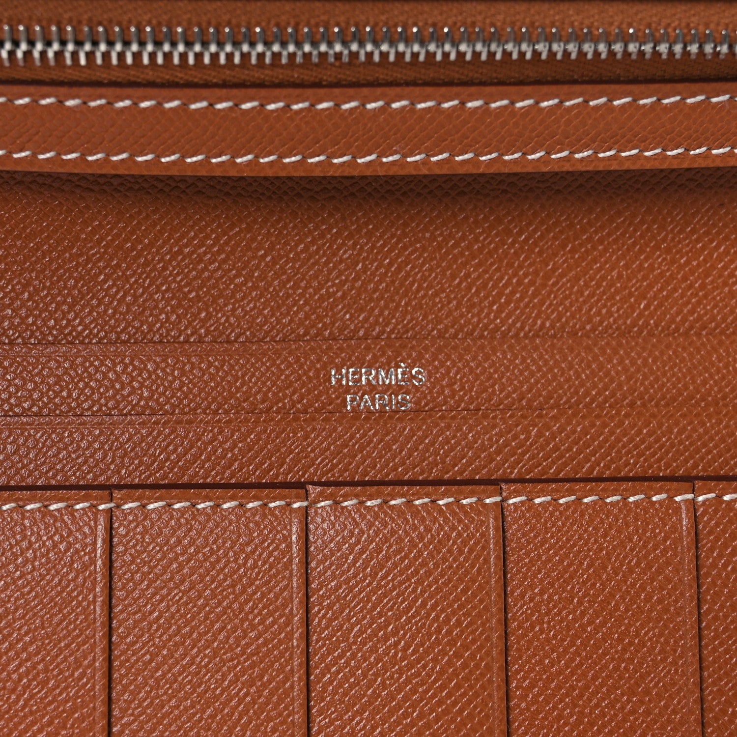Hermes Epsom Bearn Gusset Wallet Gold 7 of 9