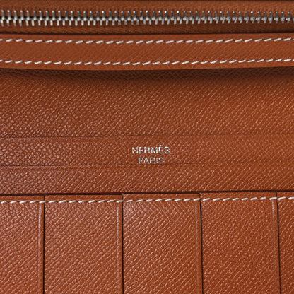 Hermes Epsom Bearn Gusset Wallet Gold 7 of 9