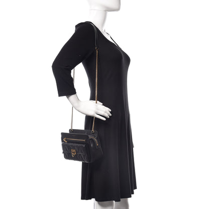 Givenchy Goatskin Diamond Quilted Pocket Crossbody Black 2 of 8