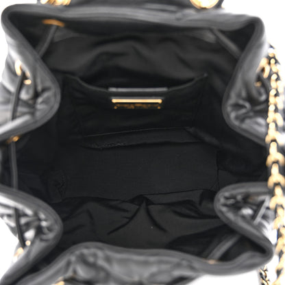 Salvatore Ferragamo Calfskin Quilted Giuliette Backpack Black 5 of 10