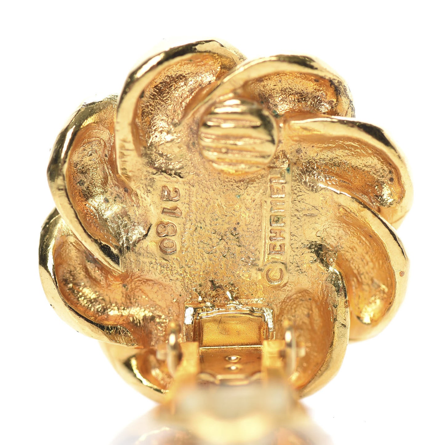 Pearl Clip On Earrings Gold