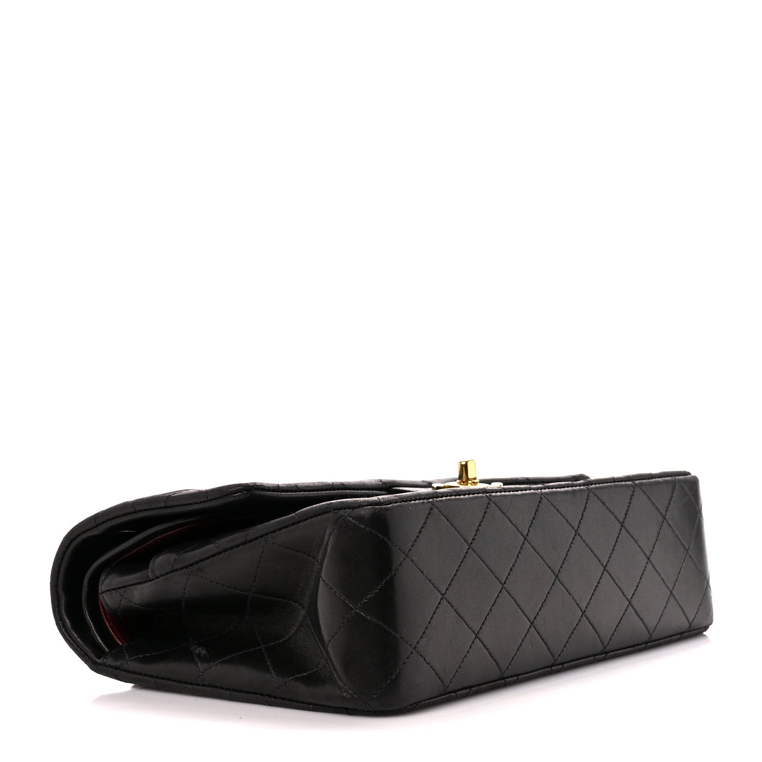 Chanel Lambskin Quilted Medium Double Flap Black 4 of 11