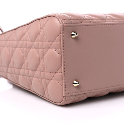 Christian Dior Lambskin Cannage Medium Lady Dior Beige 7 of 9