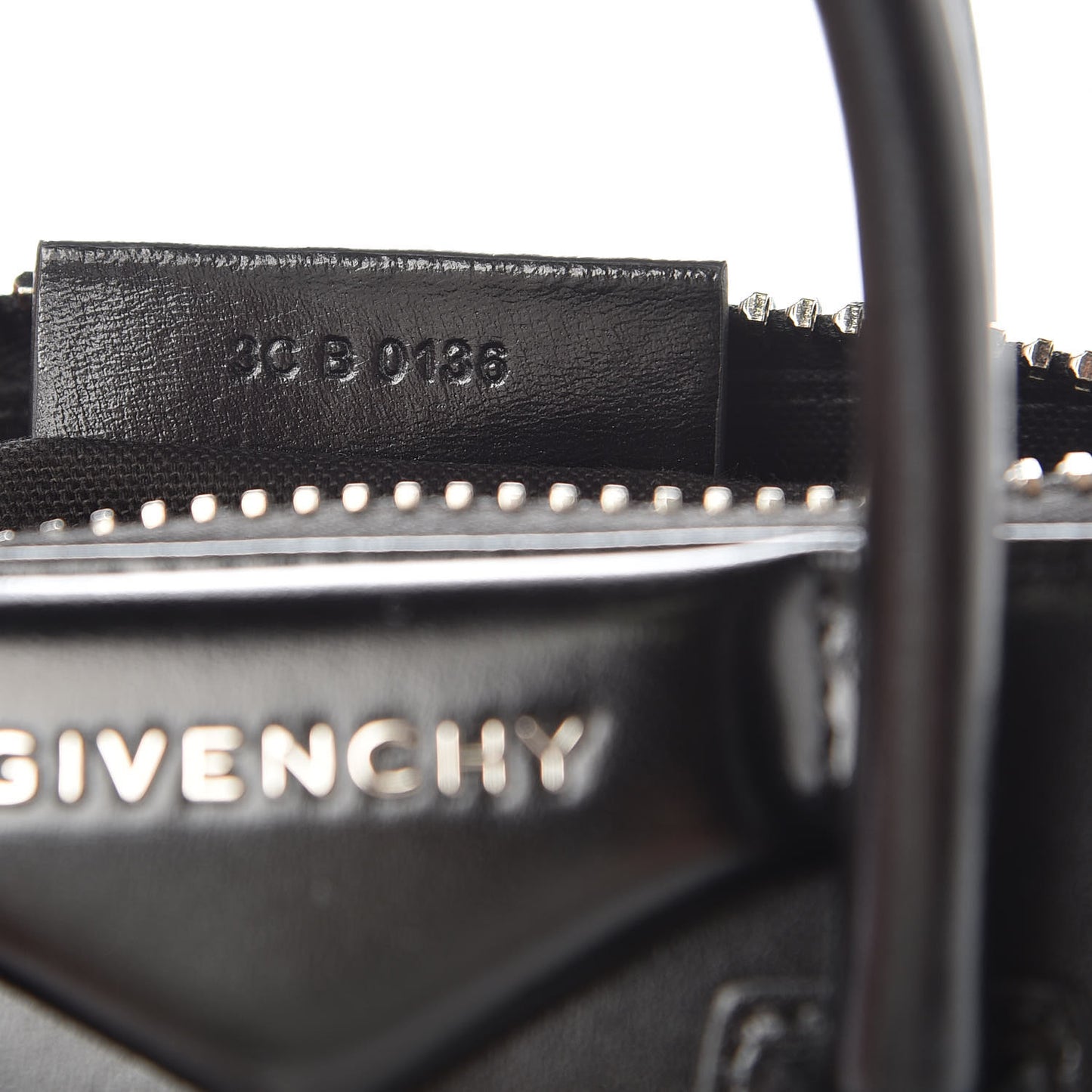Shiny Lord Calfskin Mini Antigona Black