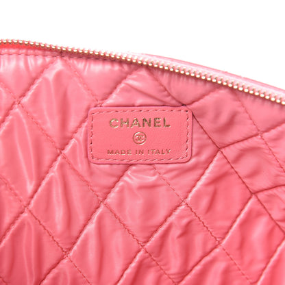Chanel Lambskin Quilted Medium Casino Beauty CC Cosmetic Case Fuchsia 6 of 12