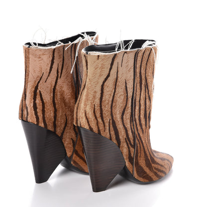 Saint Laurent Pony Hair Leopard Niki Boots 36.5 Naturale 4 of 12