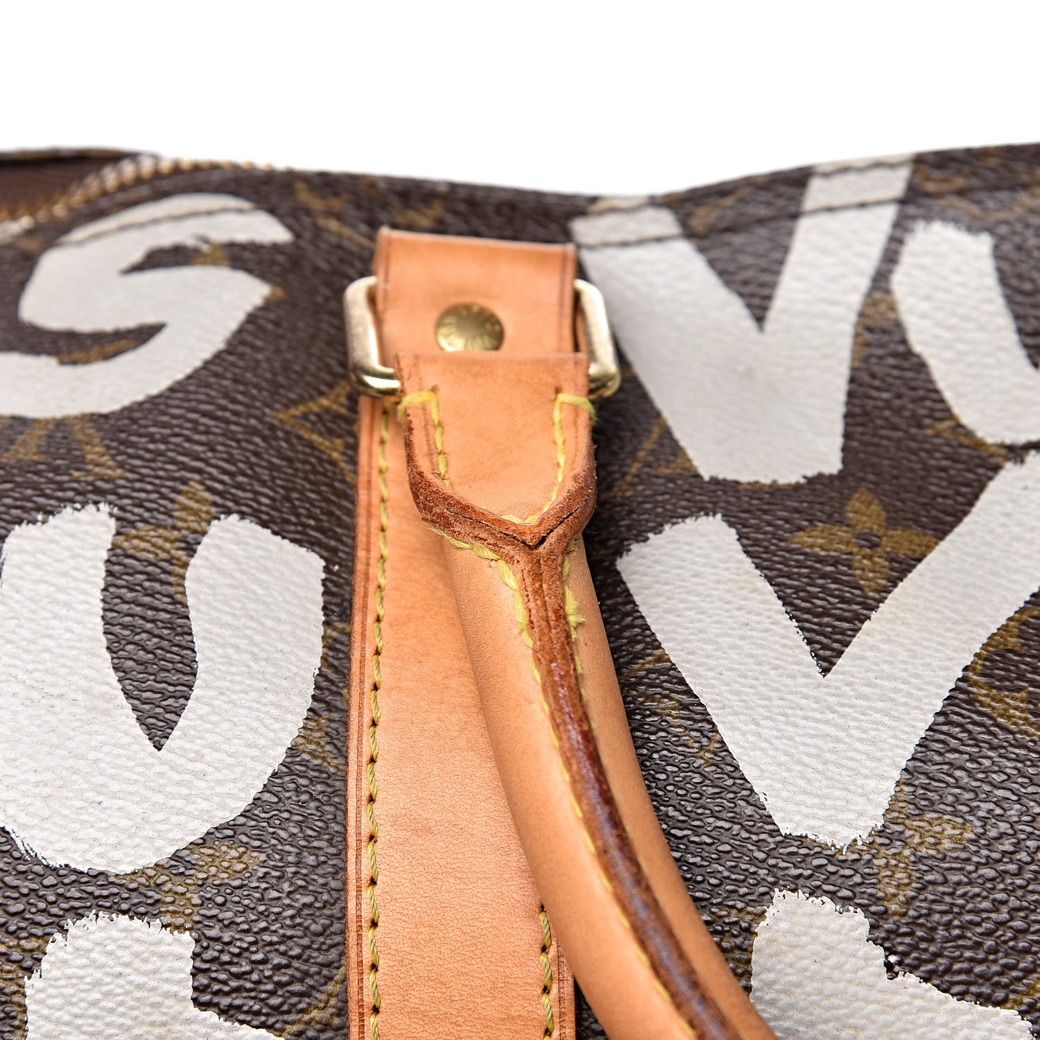Louis Vuitton Graffiti Keepall 50 Silver 28 of 30