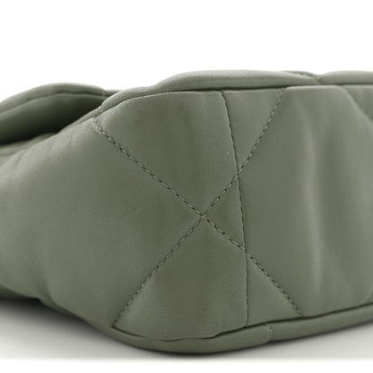 Chanel Lambskin Quilted Medium Chanel 19 Flap Green 9 of 10
