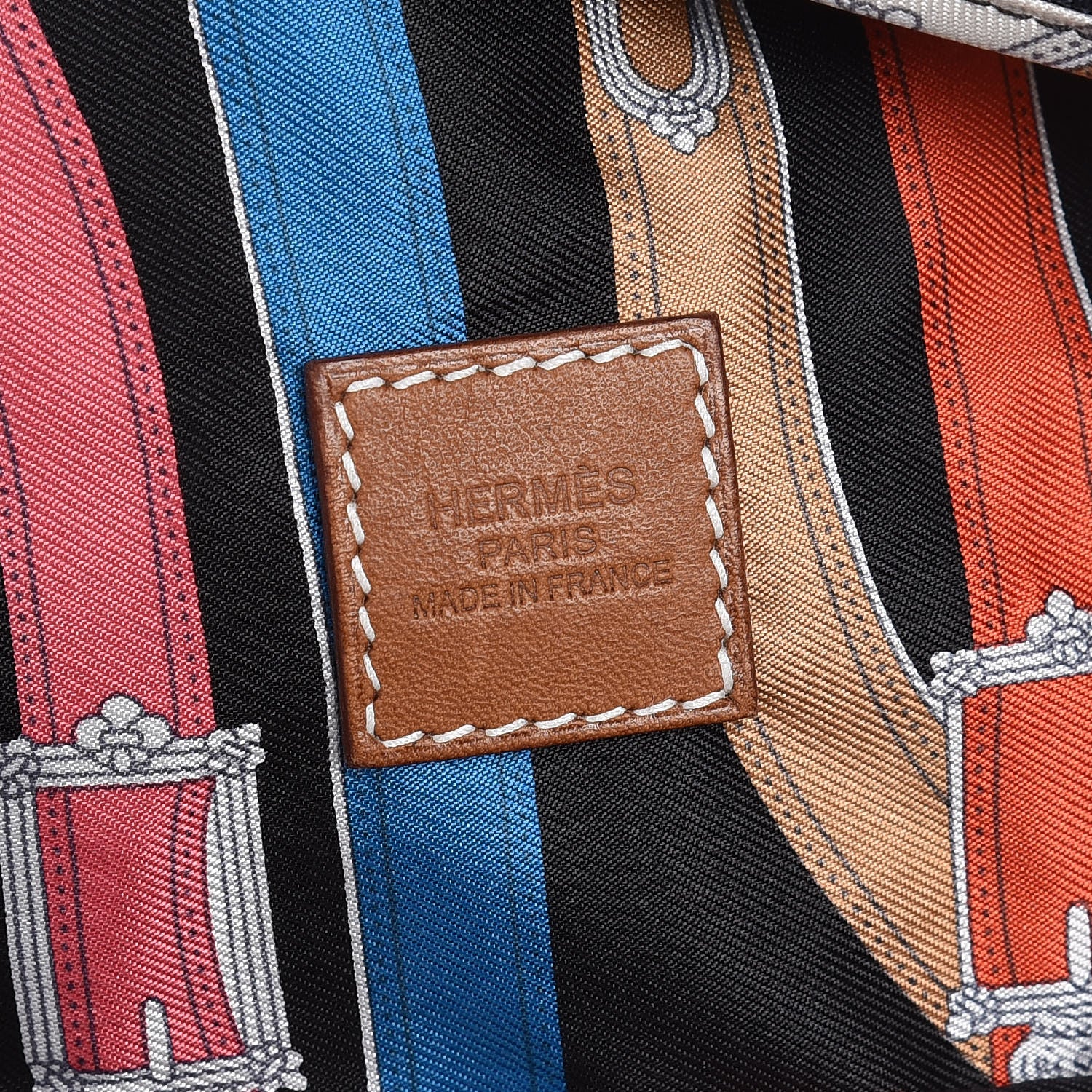 Hermes Silk Barenia Cavalcadour Airsilk Backpack Black Bleu Marine Fauve 6 of 8