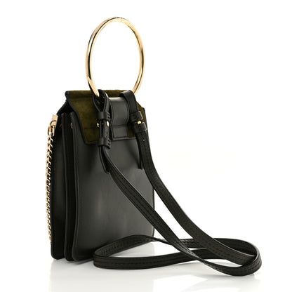 Chloe Suede Calfskin Mini Faye Bracelet Bag Deep Forrest 3 of 9
