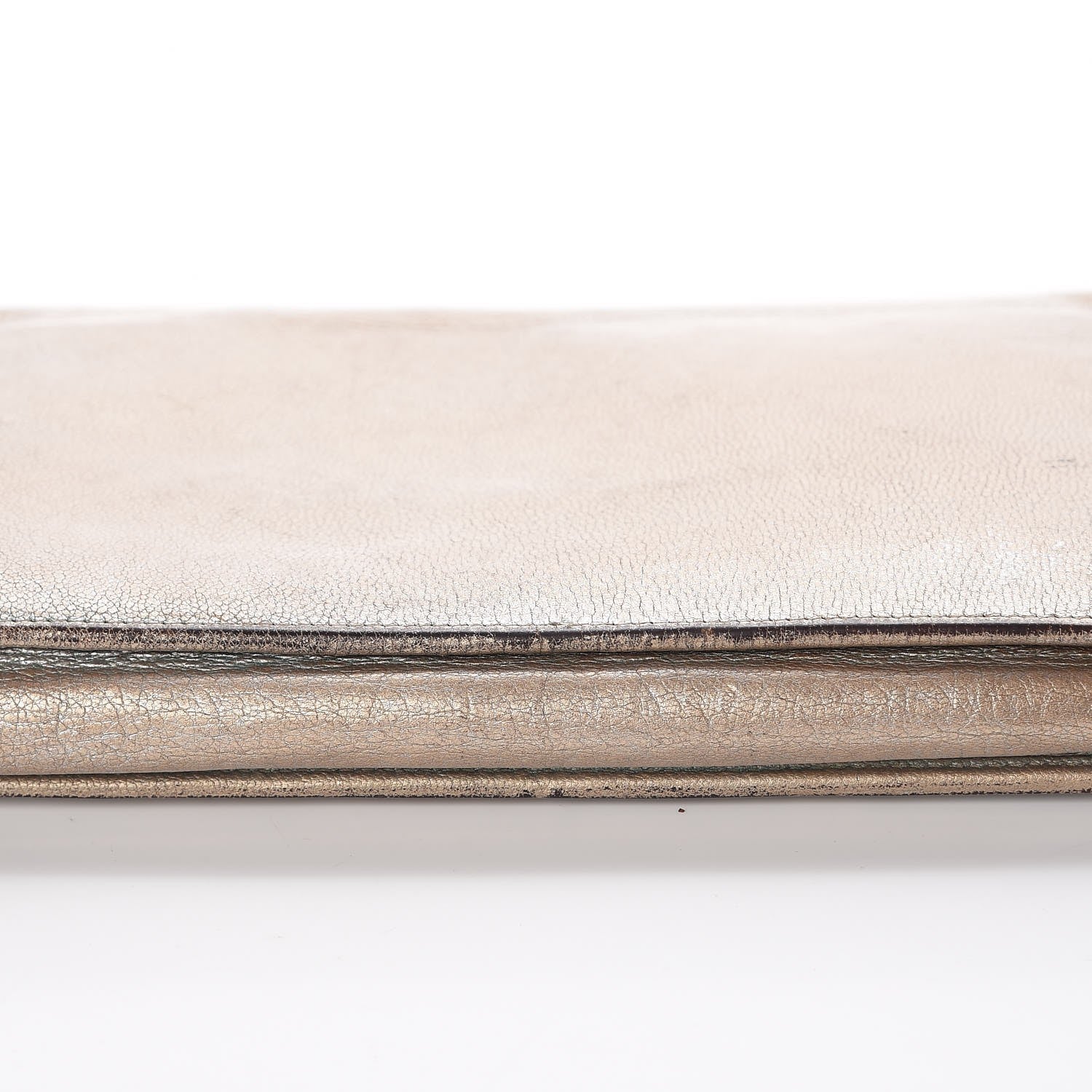 Chanel Metallic Goatskin Wallet On Chain WOC Gold 15 of 21