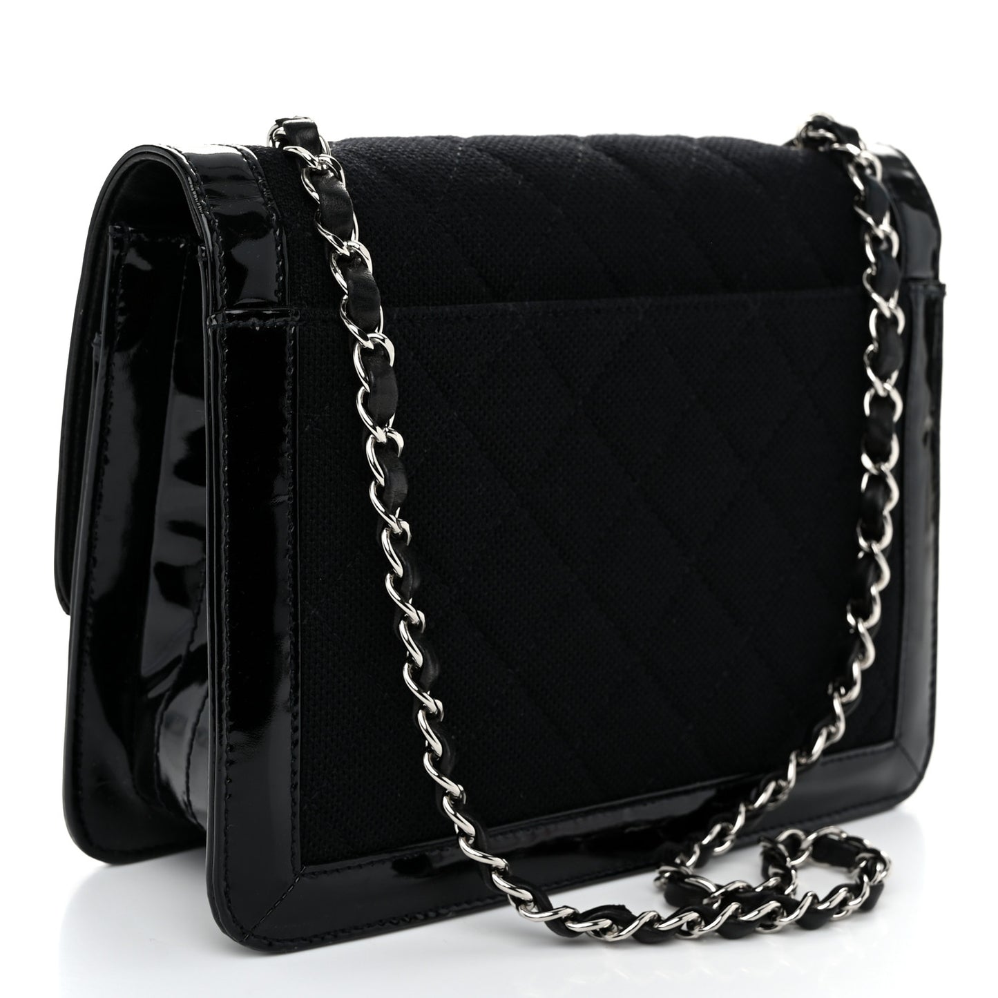 Jersey Patent Quilted 2.55 Reissue Flap Black