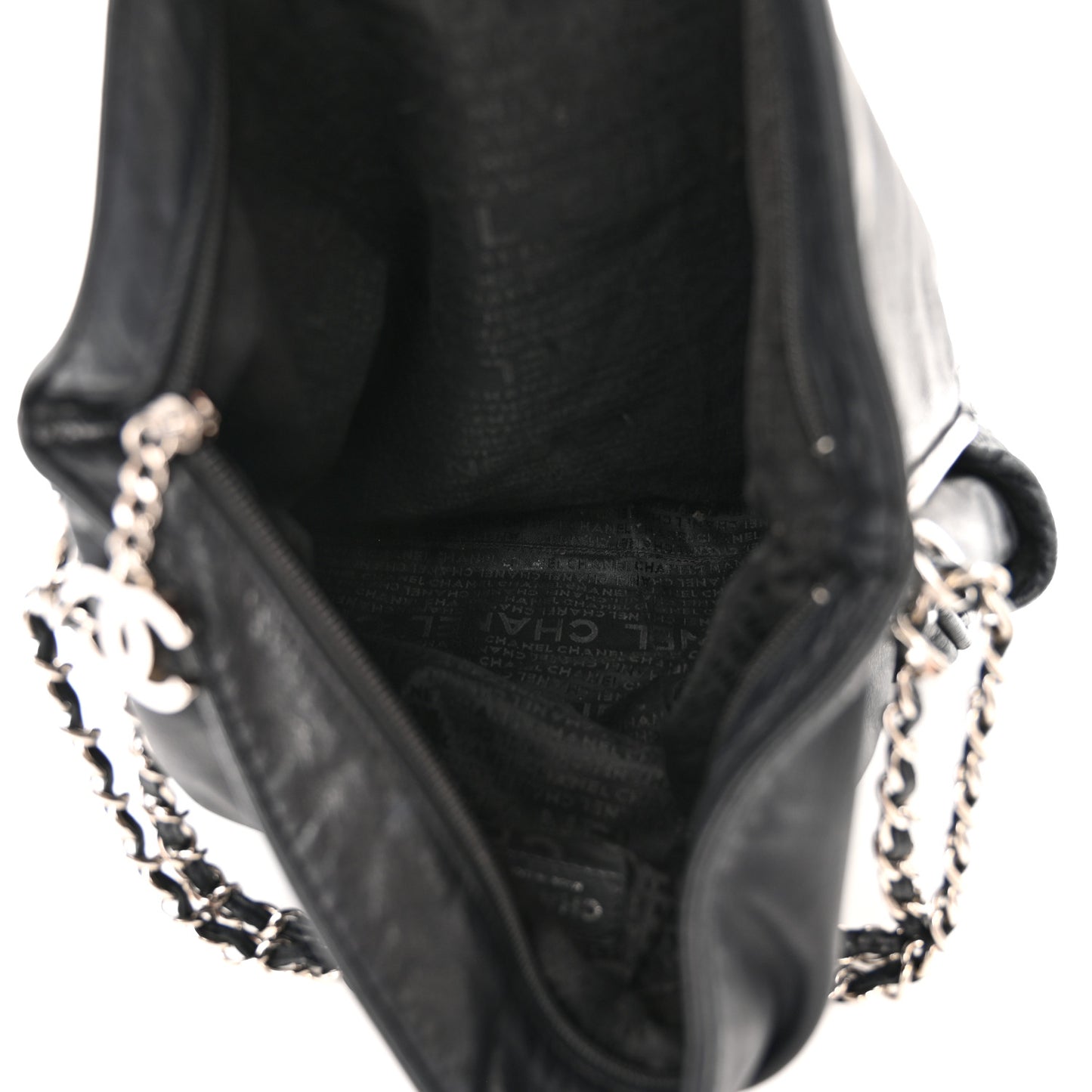 Lambskin Large Ultimate Soft Tote Black