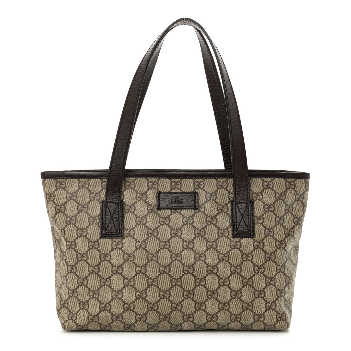 GG Supreme Monogram Small Joy Tote Dark Brown