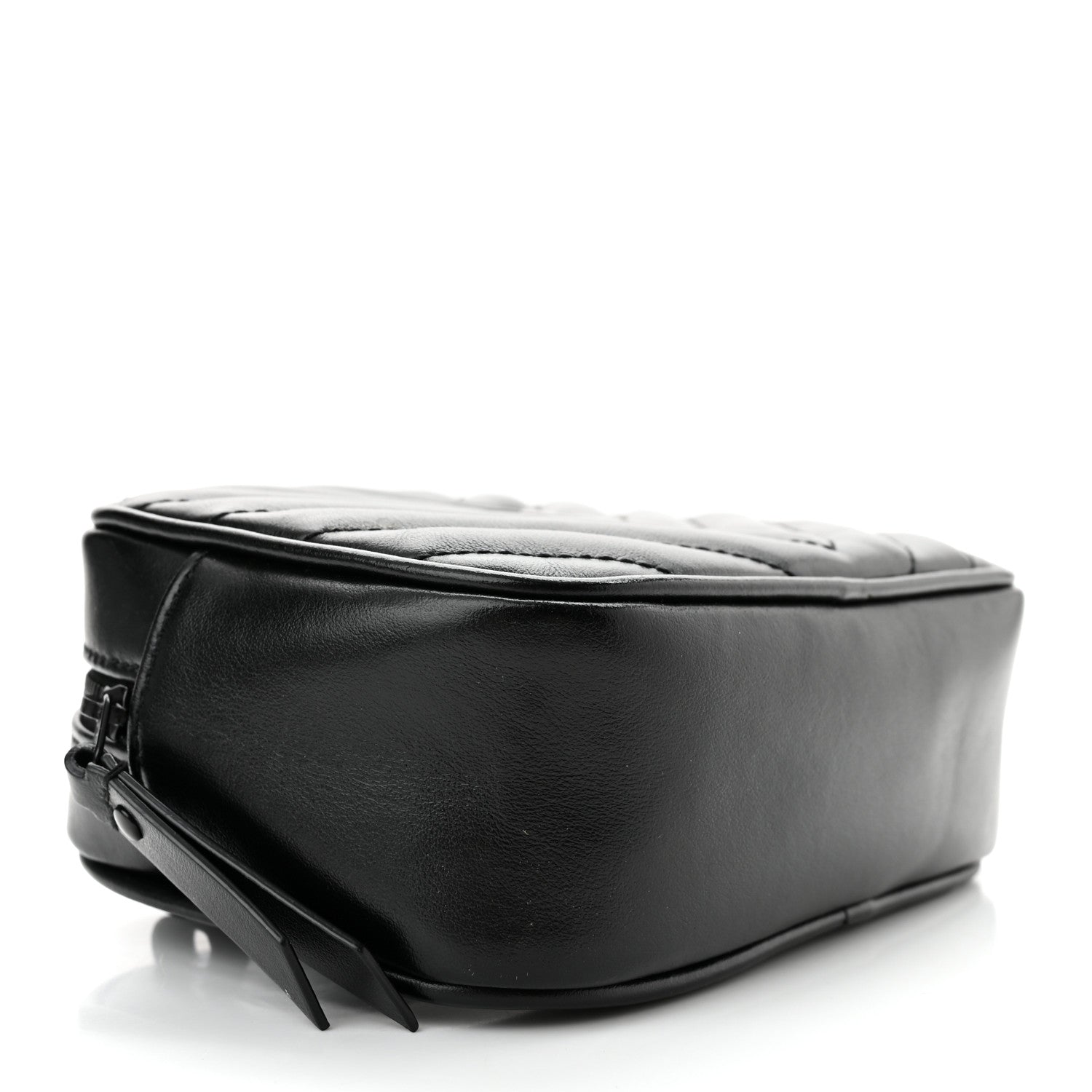Saint Laurent Calfskin Matelasse Monogram Lou Belt Bag Black 4 of 10