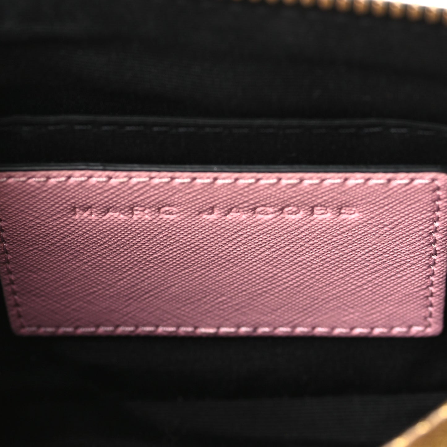 Saffiano Small Snapshot Camera Bag Pink Multicolor
