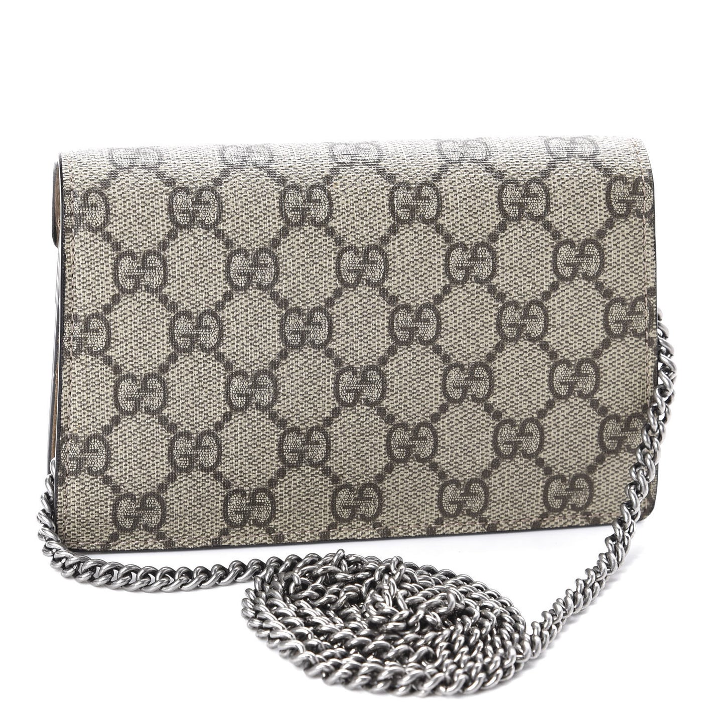 GG Supreme Monogram Super Mini Dionysus Shoulder Bag Taupe