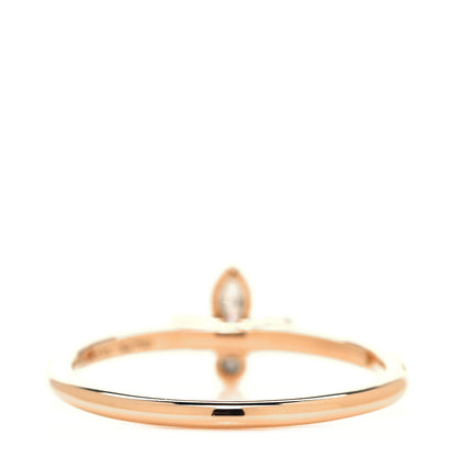 Tiffany 18K Rose Gold Diamond Fleur de Lis Ring 54 7 3 of 4