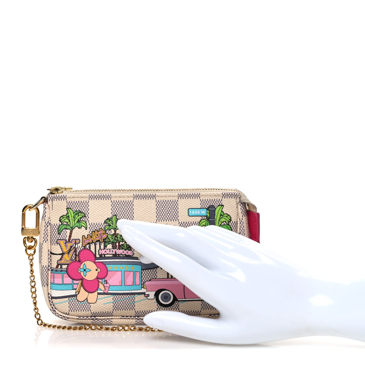 Louis Vuitton Damier Azur 2021 Christmas Animation Hollywood Mini