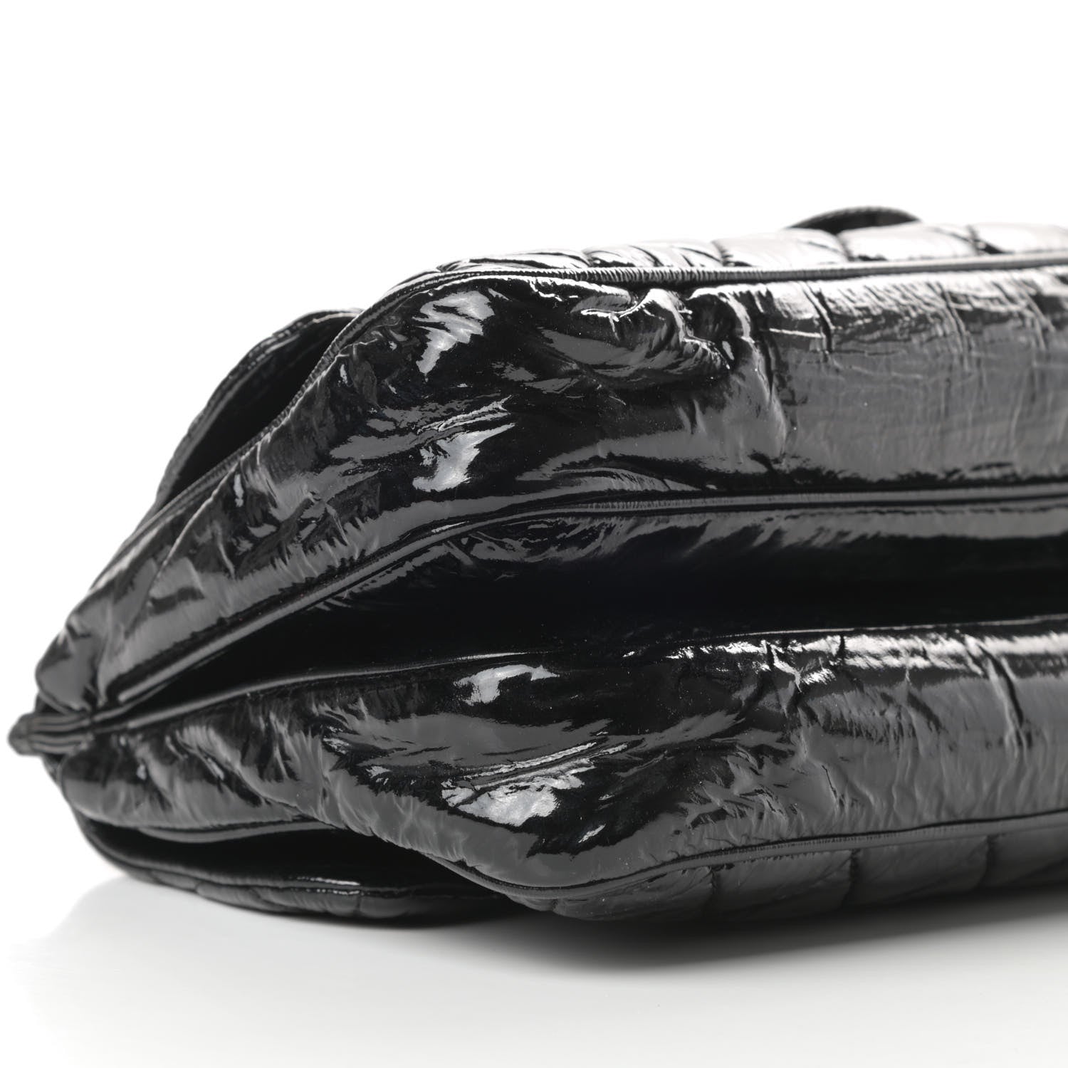 Chanel Patent Quilted Day Glo Flap Bag Black 10 of 12