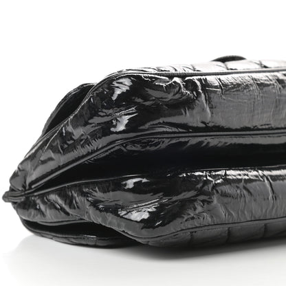 Chanel Patent Quilted Day Glo Flap Bag Black 10 of 12