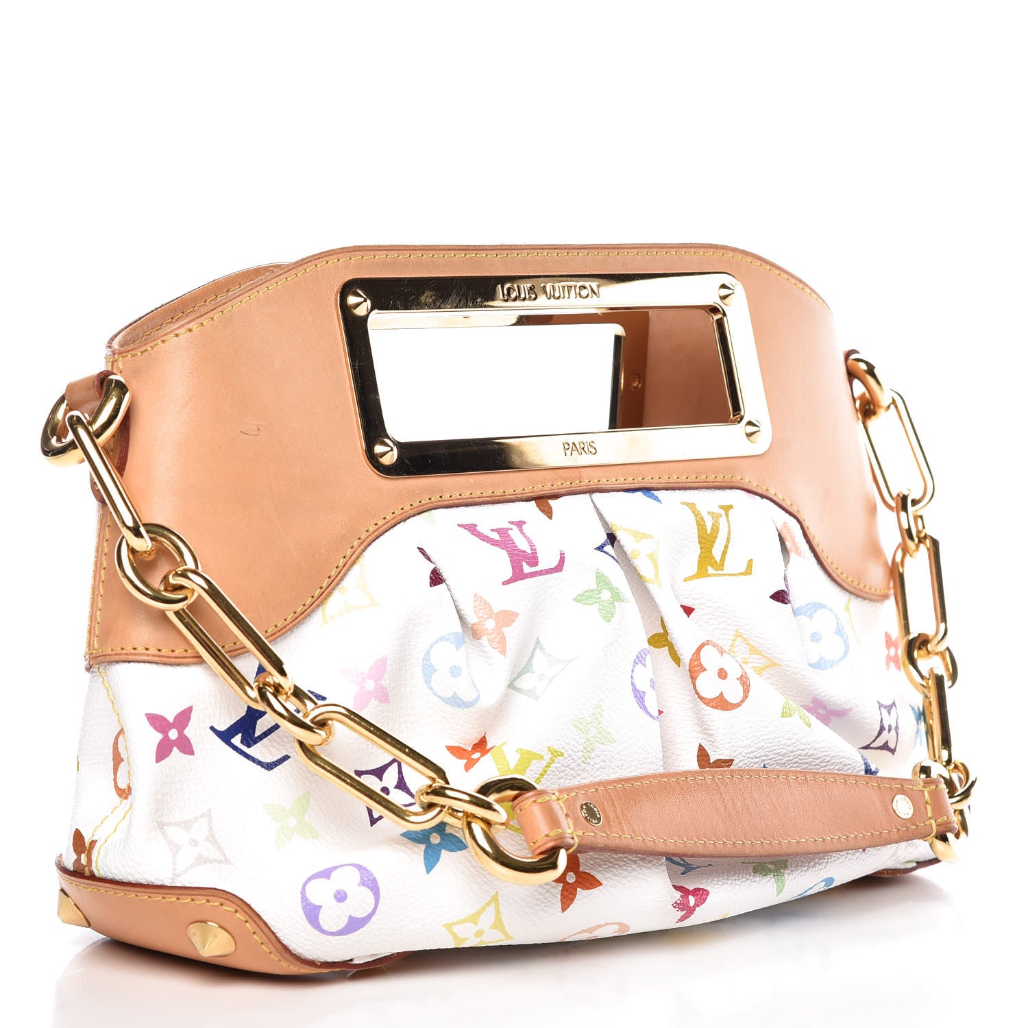 Louis Vuitton Monogram Multicolor Judy PM White 3 of 10